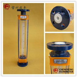 LZJ-15F glass tube flowmeter PTFE lining  anti-corrosion type [CHENGFENG FLOWMETER]  professional type selection flange connector